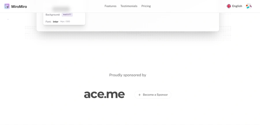 Sponsor Spot Landing Page preview
