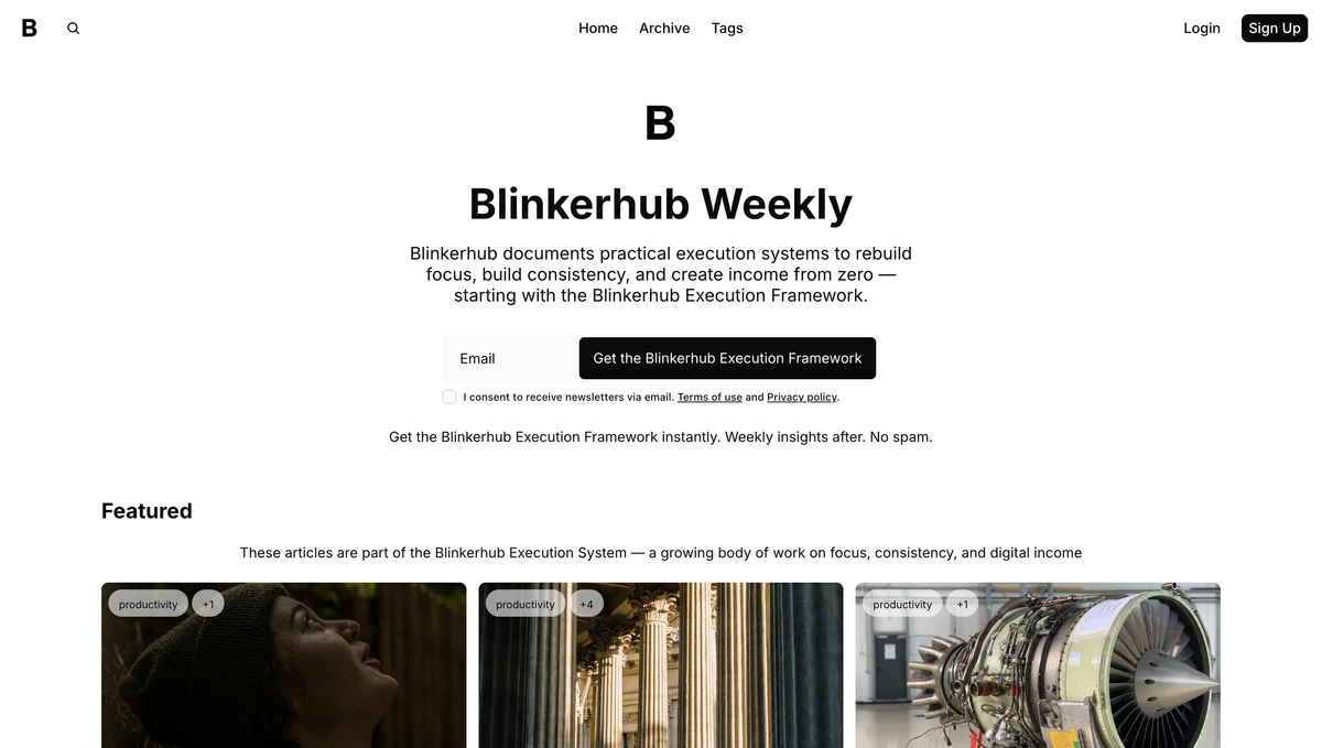 Blinkerhubweekly  screenshot