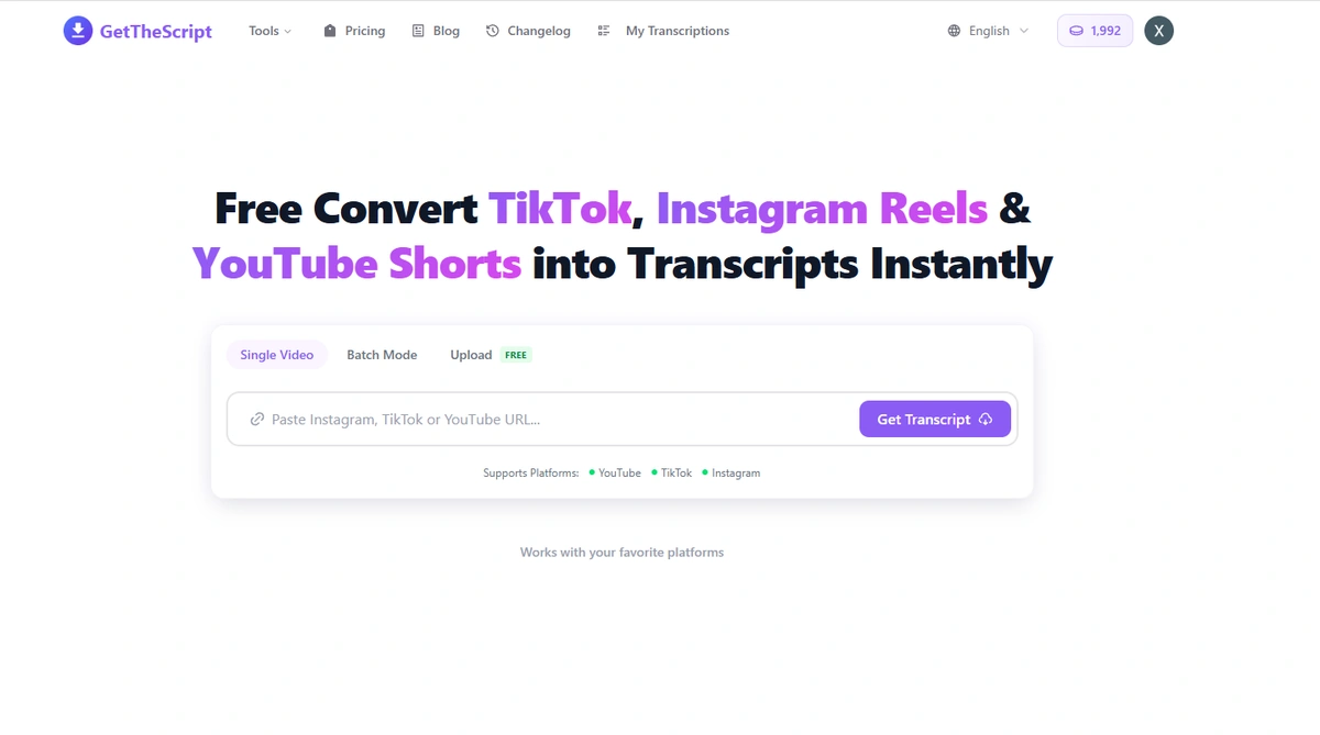 GetTheScript screenshot