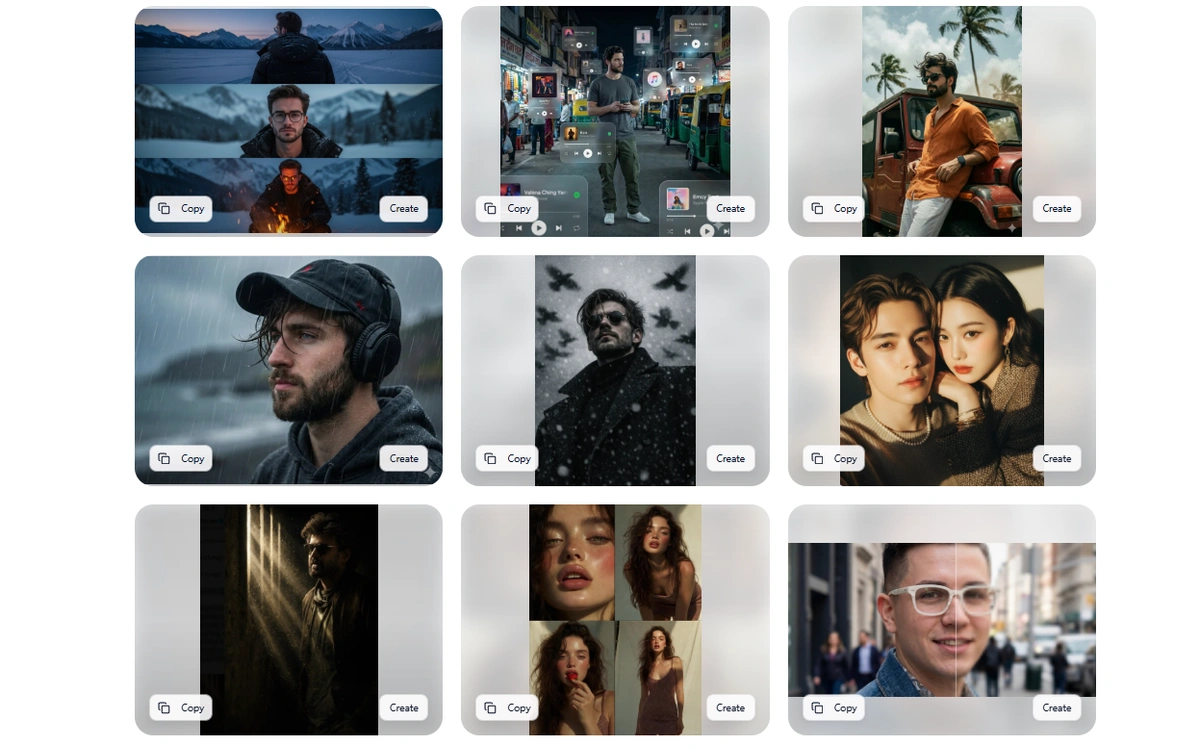 banana prompts screenshot