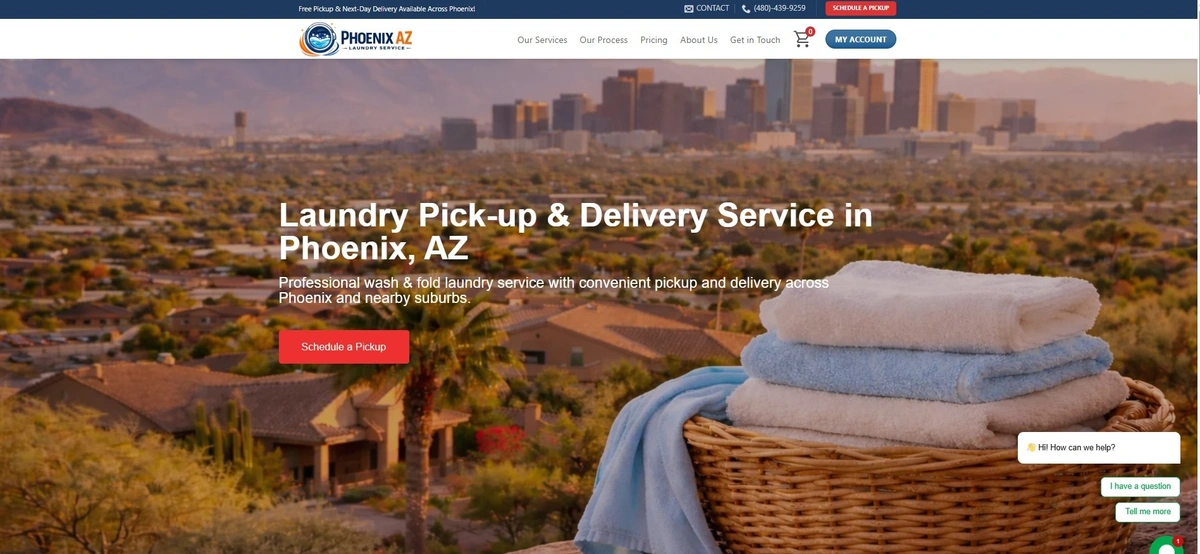 Phoenix AZ Laundry Service screenshot