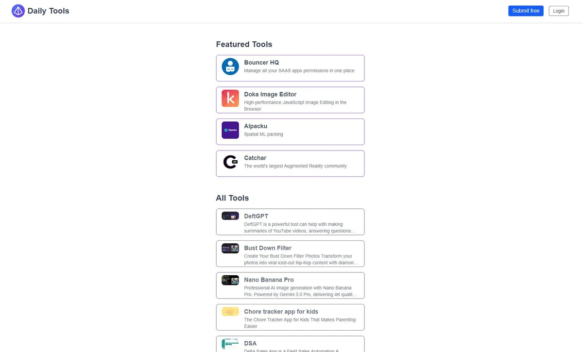 Daily Tools screenshot
