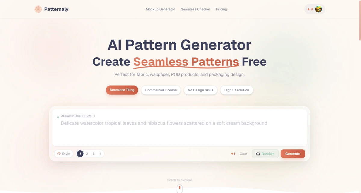 AI Pattern Generator screenshot