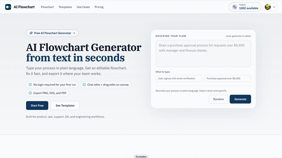 ai flow chart screenshot