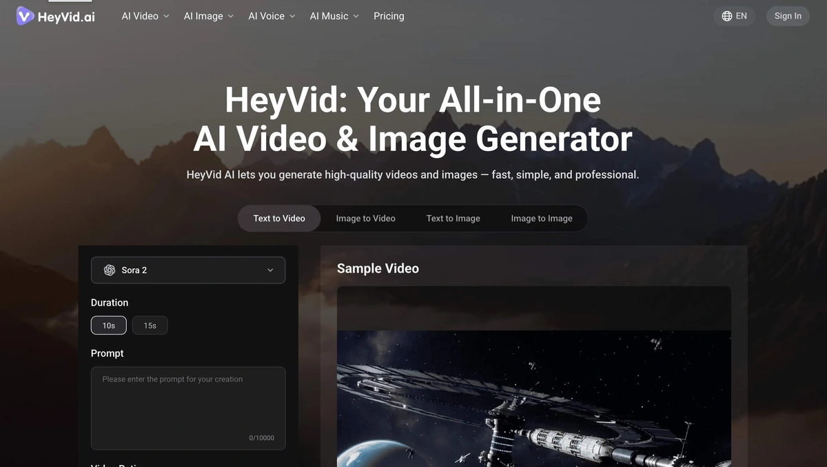 HeyVid screenshot