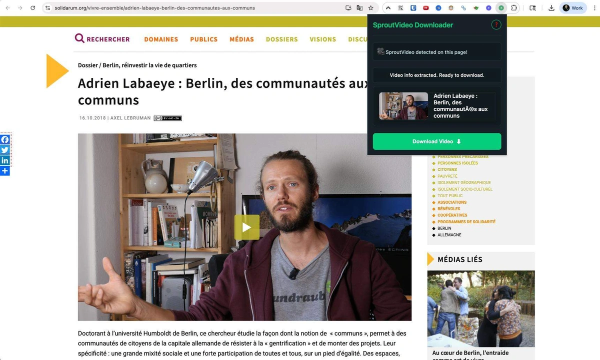 Sprout Video Downloader screenshot