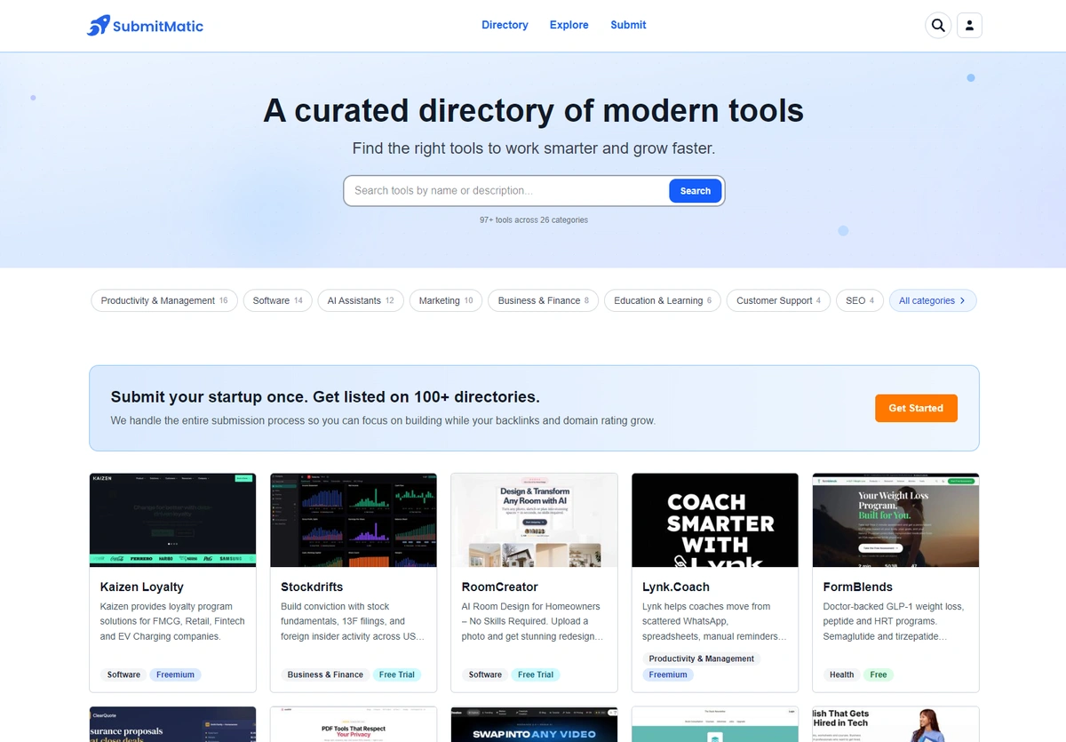 SubmitMatic Directory screenshot