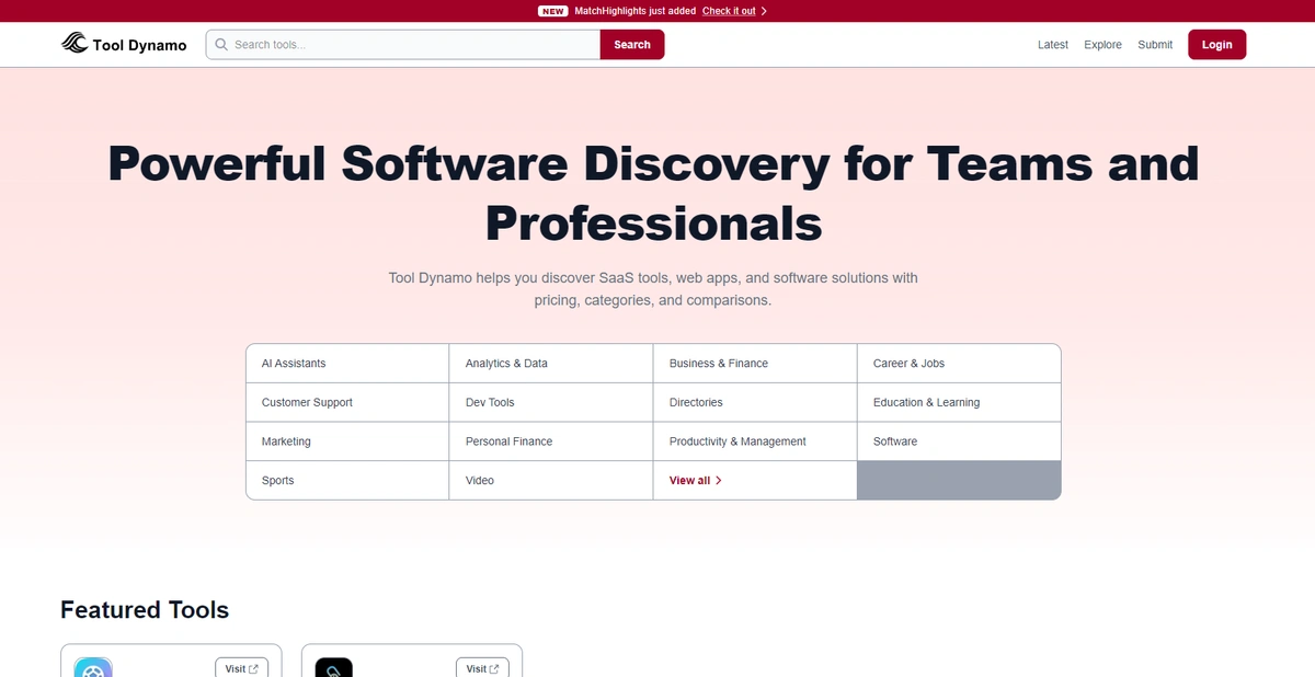 Tool Dynamo screenshot