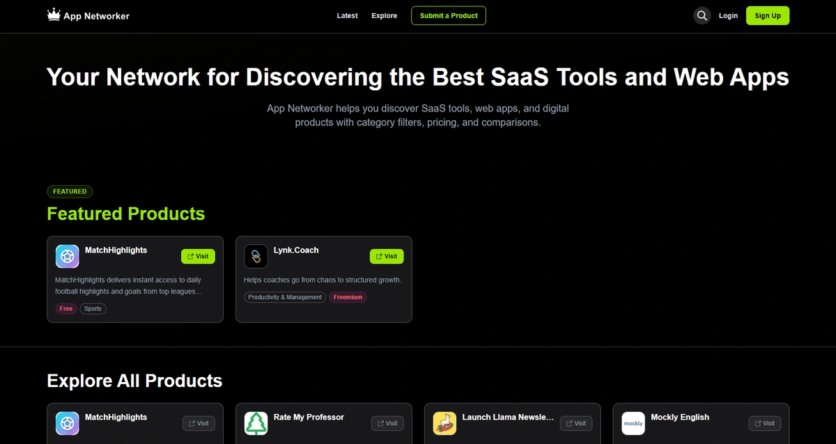 App Networker screenshot