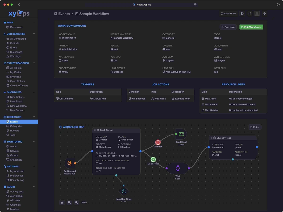 xyOps screenshot