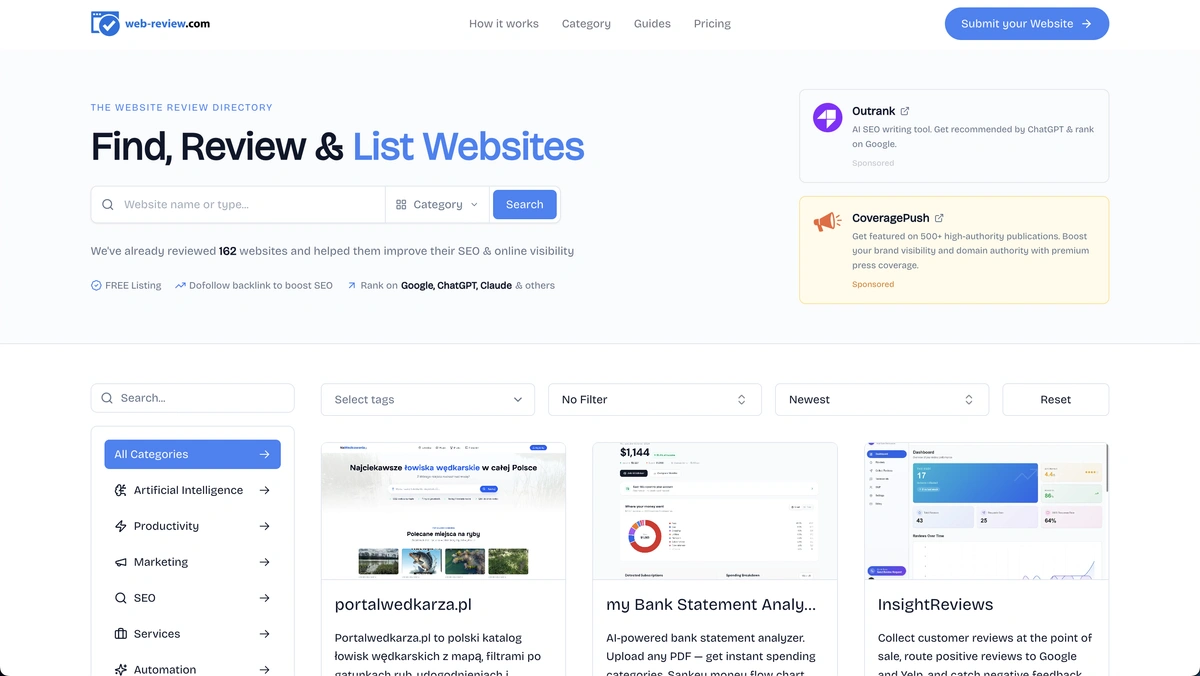 Web-Review screenshot