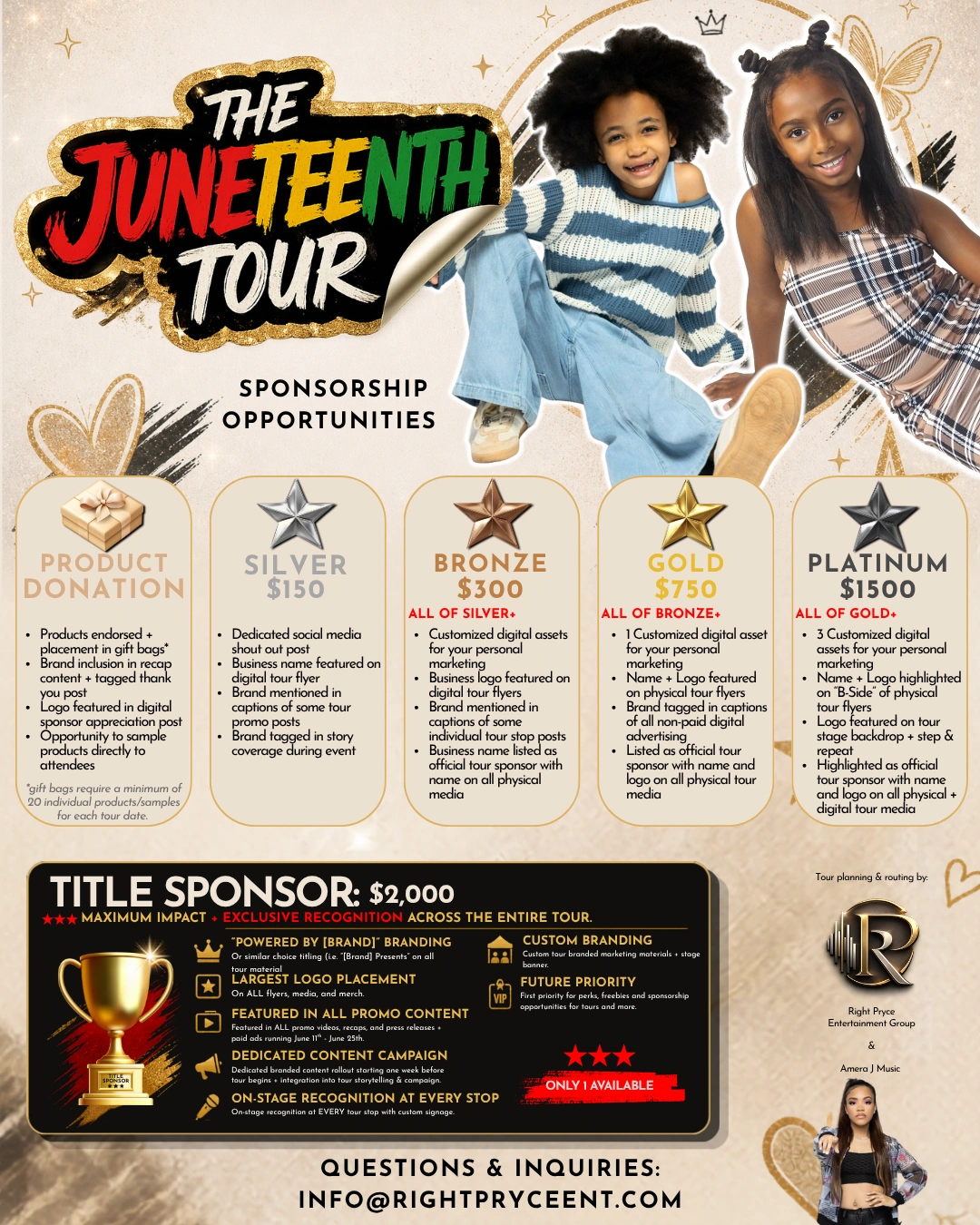 The Juneteenth Tour Sponsorship Opportunities  screenshot