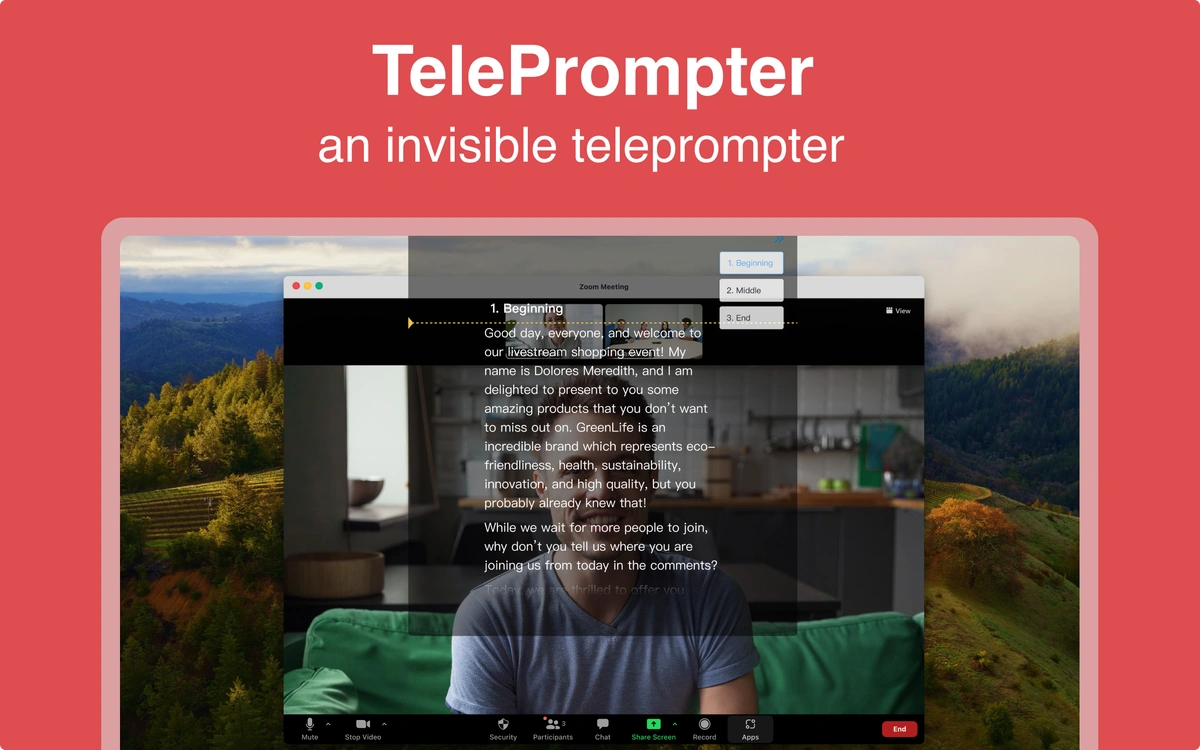FlowPrompter screenshot