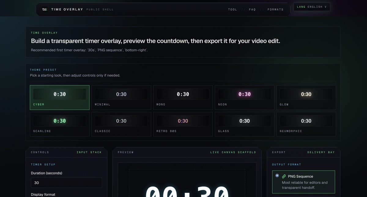 Timer Overlay screenshot
