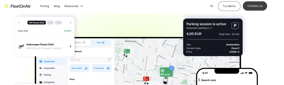 FleetOnAir screenshot