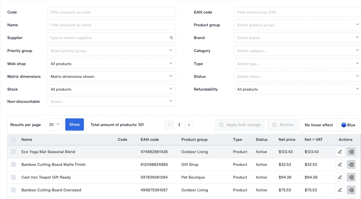 Pointofsale.net screenshot