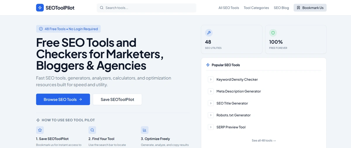 SEO Tool Pilot screenshot