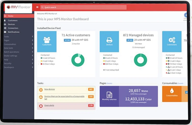 Printer Monitoring - Managed Print Services - MPS Monitor screenshot