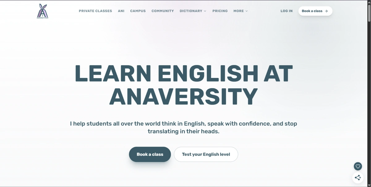 Anaversity screenshot