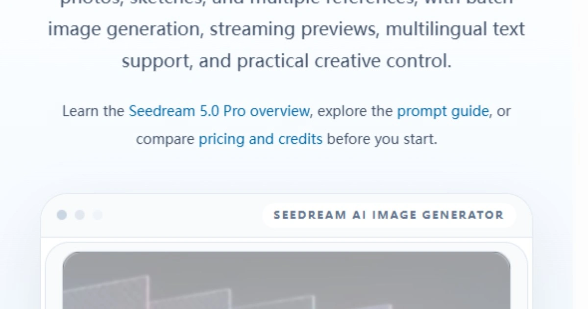 Seedream 5.0 pro screenshot