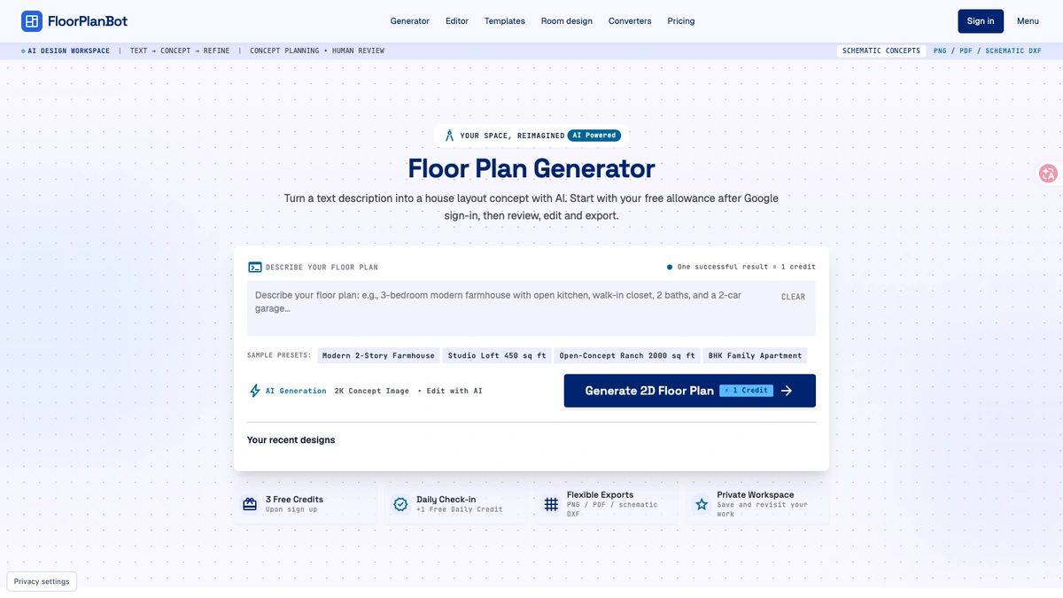 FloorPlanBot screenshot