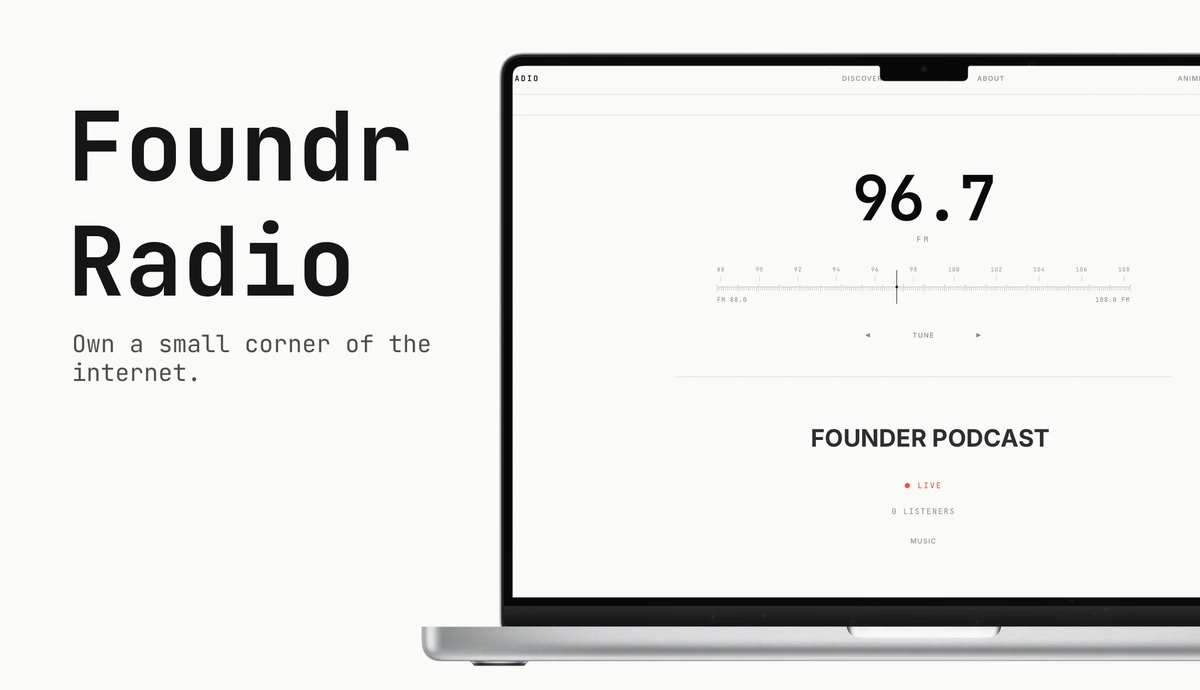 FoundrRadio screenshot