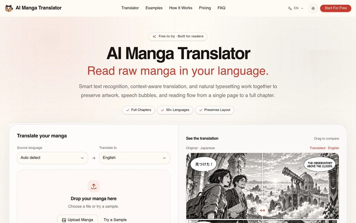 AI Manga Translator screenshot