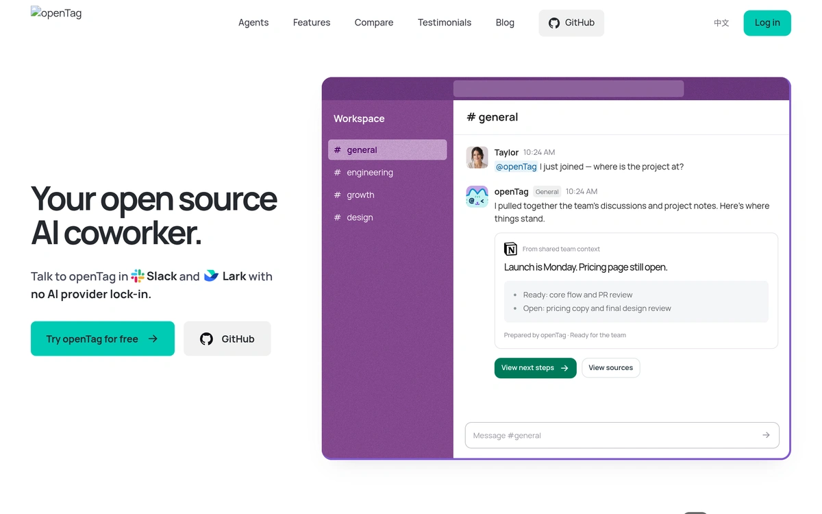 OpenTag screenshot